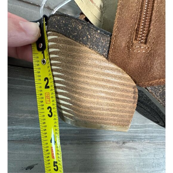 Otbt Shoes Otbt Free Spirit Leather Open Toe Bootie Sandals Fringe Size‎ 8 - Picture 8 of 11